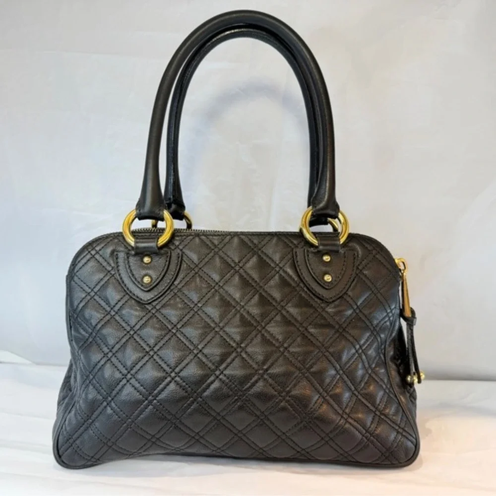 MARC‎ JACOBS Venetia quilted black leather satchel